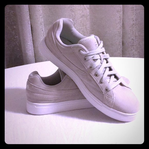 Gray Suede Fila Sneakers - Picture 1 of 1